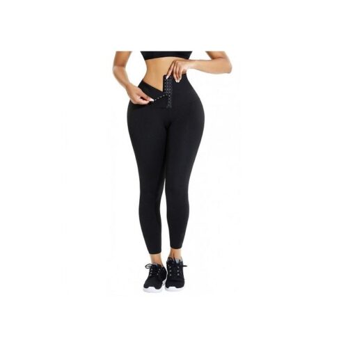 Legging Gainant Taille Haute avec Agrafes – Compression Ventre Plat & Effet Sculptant – Image 3