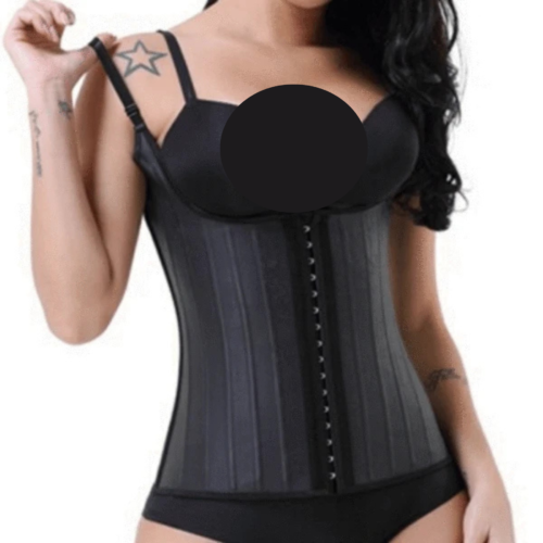 Corset 25 tiges Latex Beige à Bretelles – Image 4