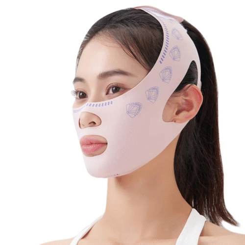 Bande Raffermissante Visage V-Line – Double Usage (Jour & Nuit)