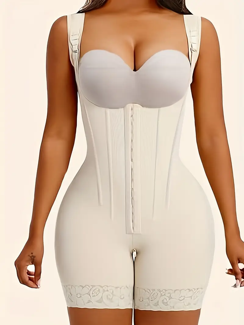 Gaine Colombienne Sculptante – Post-Partum & Minceur – Couleur Beige – Taille Haute avec Bretelles ( uniquement sur commande) – Image 7